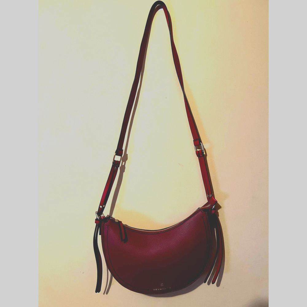 Liz Claiborne Red Leather Shoulder Bag